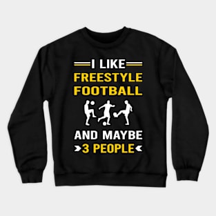 3 People Freestyle Football Crewneck Sweatshirt